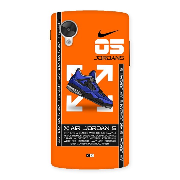 Amazing Air Shoes Back Case for Google Nexus 5