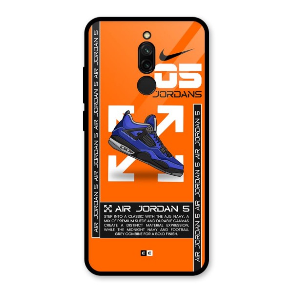 Amazing Air Shoes Glass Back Case for Redmi 8