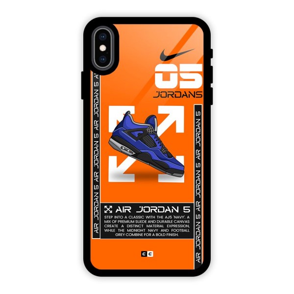 Amazing Air Shoes Glass Back Case for iPhone XS Max