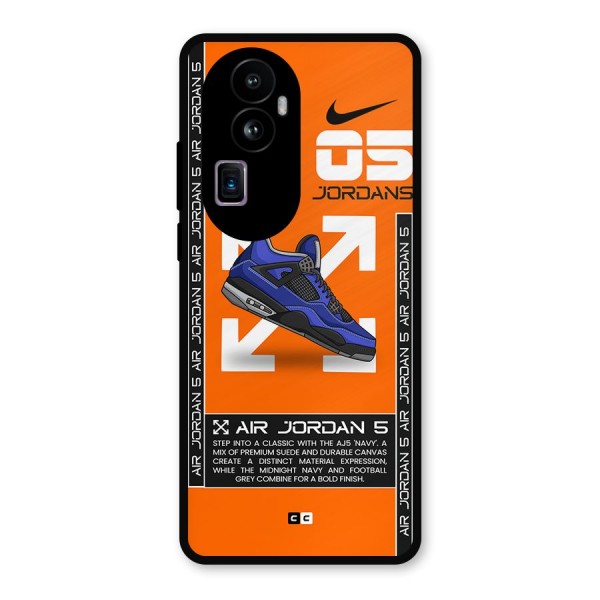 Amazing Air Shoes Metal Back Case for Oppo Reno10 Pro Plus
