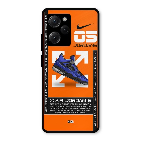 Amazing Air Shoes Metal Back Case for Poco X5 Pro