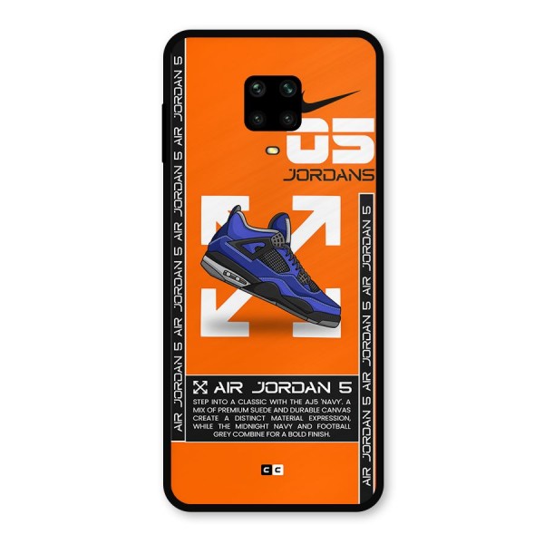 Amazing Air Shoes Metal Back Case for Redmi Note 9 Pro Max