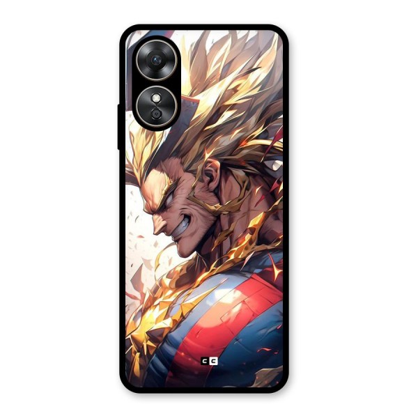 Amazing Almight Glass Back Case for Oppo A17
