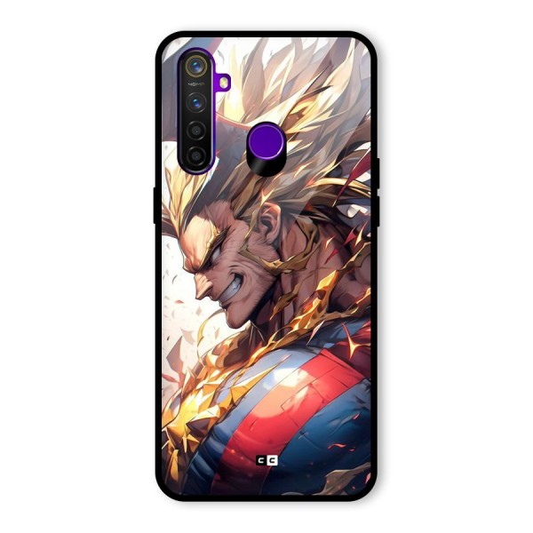 Amazing Almight Glass Back Case for Realme 5 Pro
