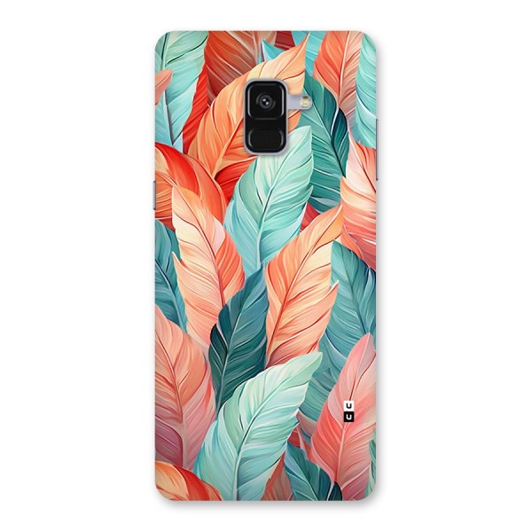 Amazing Colorful Leaves Back Case for Galaxy A8 Plus