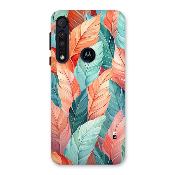 Amazing Colorful Leaves Back Case for Motorola One Macro