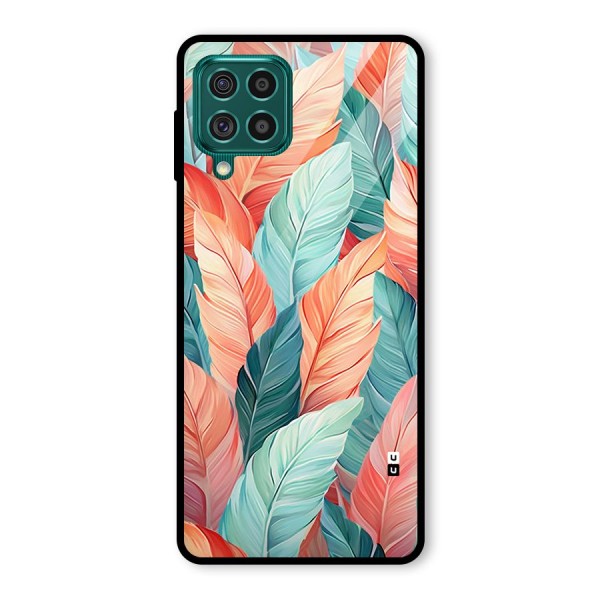 Amazing Colorful Leaves Glass Back Case for Galaxy F62