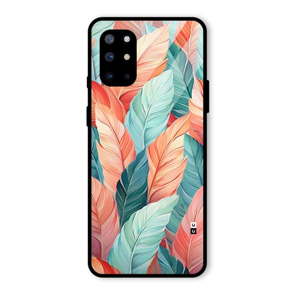 Amazing Colorful Leaves Glass Back Case for OnePlus 8T
