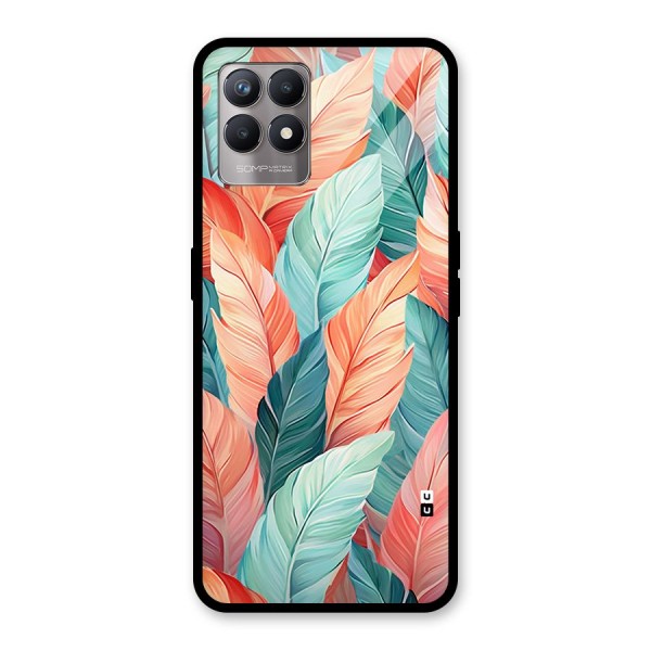 Amazing Colorful Leaves Glass Back Case for Realme Narzo 50