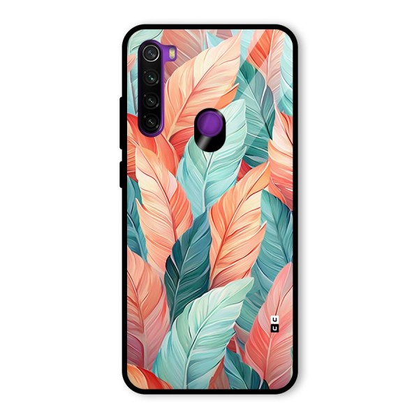 Amazing Colorful Leaves Glass Back Case for Redmi Note 8
