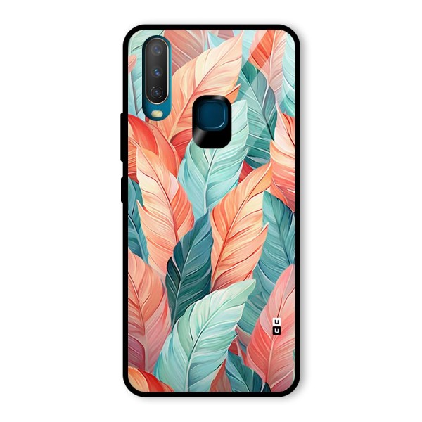 Amazing Colorful Leaves Glass Back Case for Vivo Y15