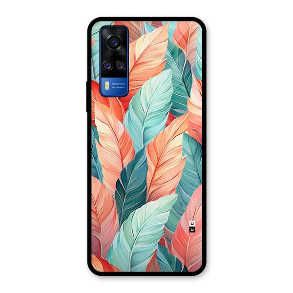 Amazing Colorful Leaves Glass Back Case for Vivo Y51