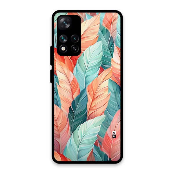 Amazing Colorful Leaves Glass Back Case for Xiaomi 11i 5G