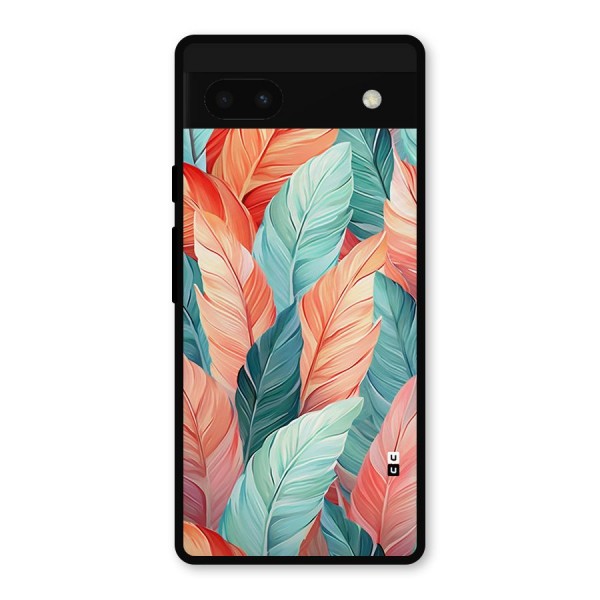 Amazing Colorful Leaves Metal Back Case for Google Pixel 6a