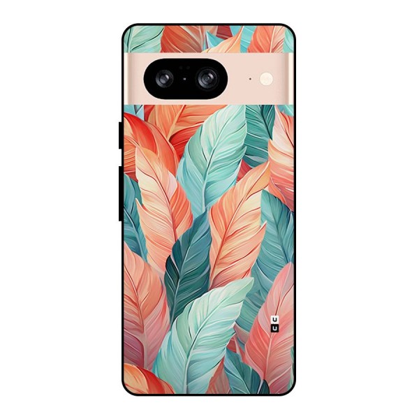Amazing Colorful Leaves Metal Back Case for Google Pixel 8