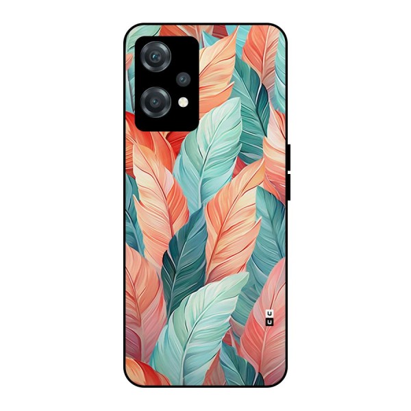 Amazing Colorful Leaves Metal Back Case for OnePlus Nord CE 2 Lite 5G