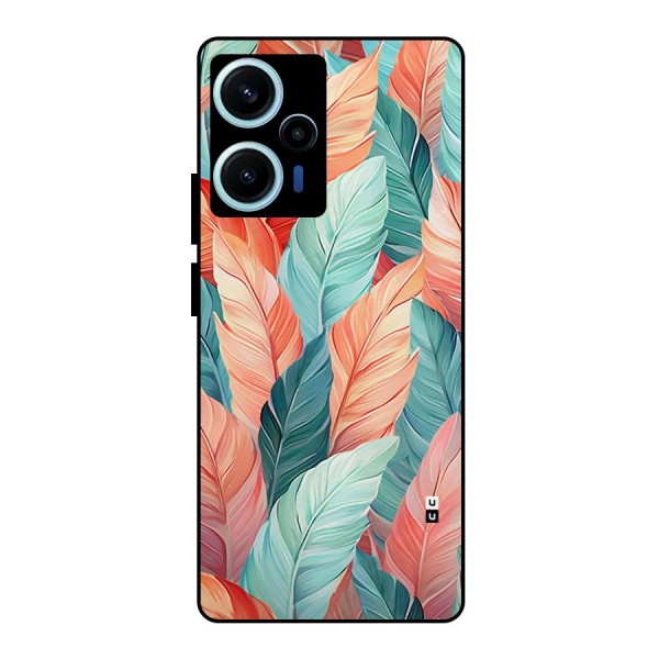 Amazing Colorful Leaves Metal Back Case for Poco F5