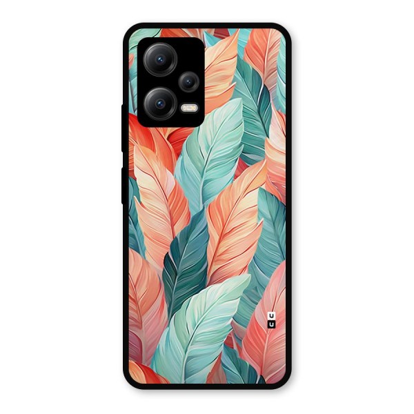 Amazing Colorful Leaves Metal Back Case for Poco X5