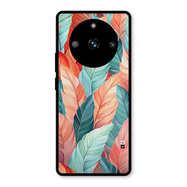 Amazing Colorful Leaves Metal Back Case for Realme 11 Pro Plus