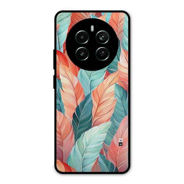 Amazing Colorful Leaves Metal Back Case for Realme 12 Pro Plus