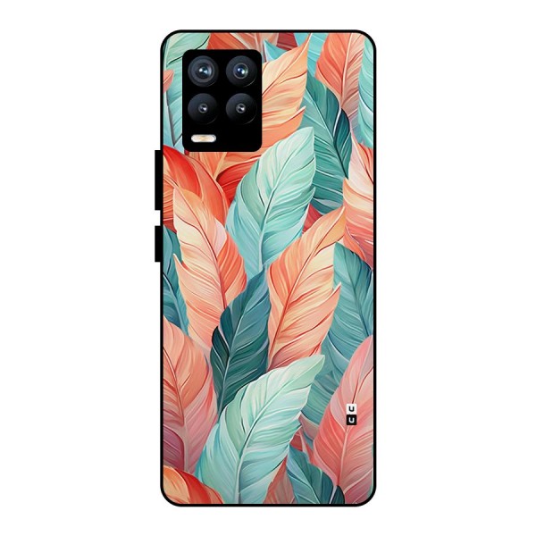 Amazing Colorful Leaves Metal Back Case for Realme 8 Pro