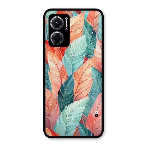 Amazing Colorful Leaves Metal Back Case for Redmi 11 Prime 5G
