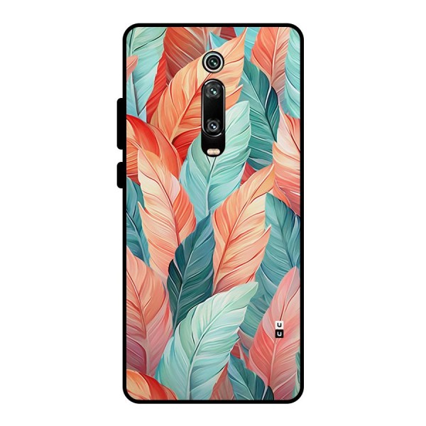 Amazing Colorful Leaves Metal Back Case for Redmi K20 Pro