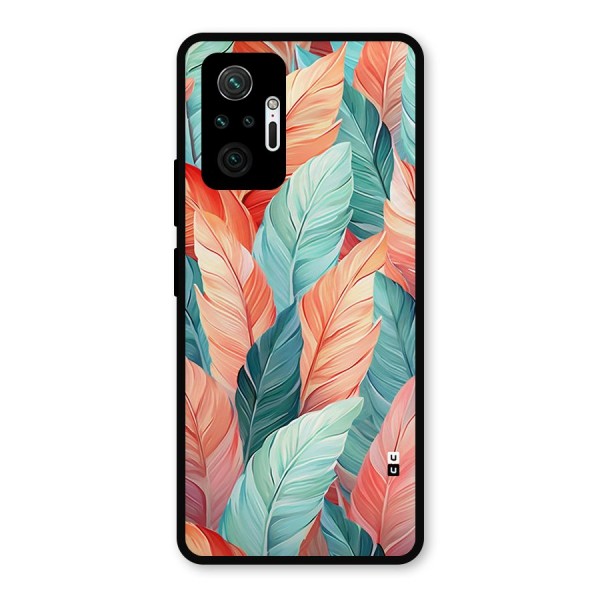 Amazing Colorful Leaves Metal Back Case for Redmi Note 10 Pro Max