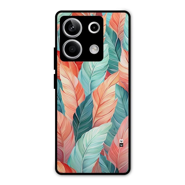 Amazing Colorful Leaves Metal Back Case for Redmi Note 13 5G