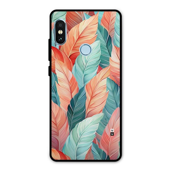 Amazing Colorful Leaves Metal Back Case for Redmi Note 5 Pro