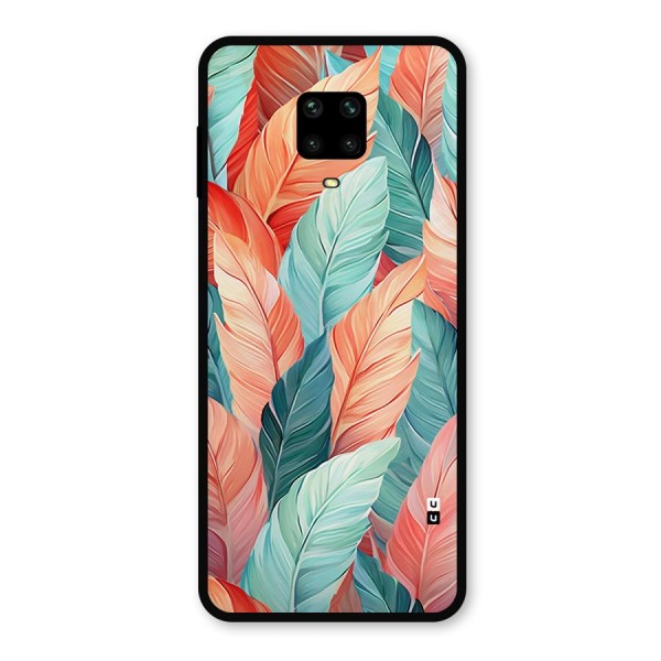 Amazing Colorful Leaves Metal Back Case for Redmi Note 9 Pro Max