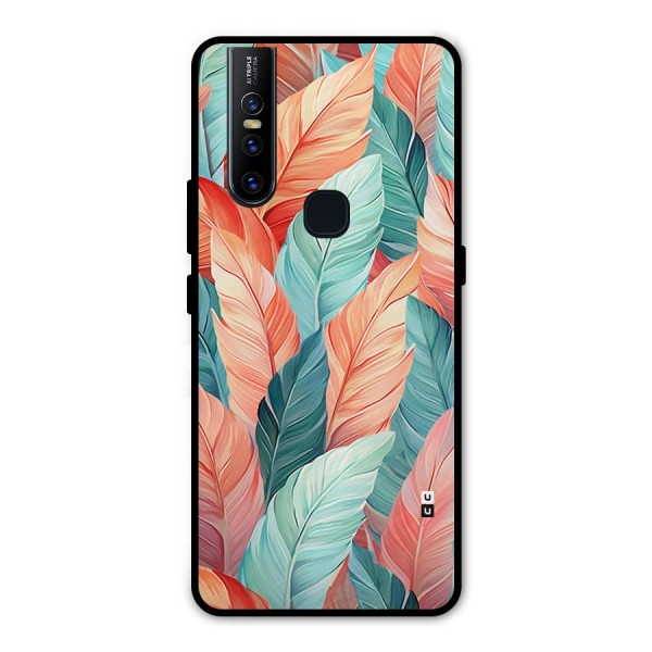 Amazing Colorful Leaves Metal Back Case for Vivo V15