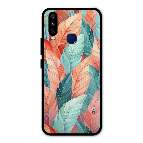 Amazing Colorful Leaves Metal Back Case for Vivo Y15