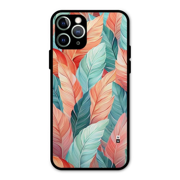 Amazing Colorful Leaves Metal Back Case for iPhone 11 Pro Max