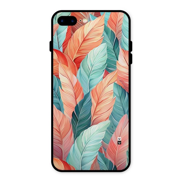 Amazing Colorful Leaves Metal Back Case for iPhone 7 Plus