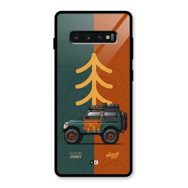 Amazing Defence Car Glass Back Case for Galaxy S10 Plus