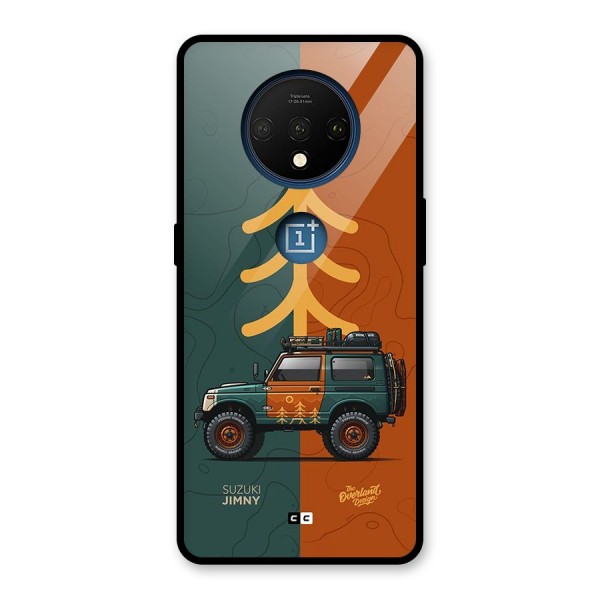 Amazing Defence Car Glass Back Case for OnePlus 7T