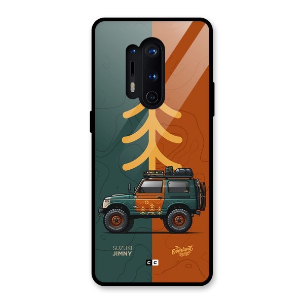 Amazing Defence Car Glass Back Case for OnePlus 8 Pro