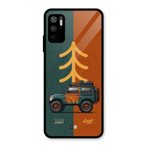 Amazing Defence Car Glass Back Case for Poco M3 Pro 5G