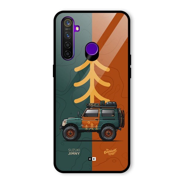 Amazing Defence Car Glass Back Case for Realme 5 Pro