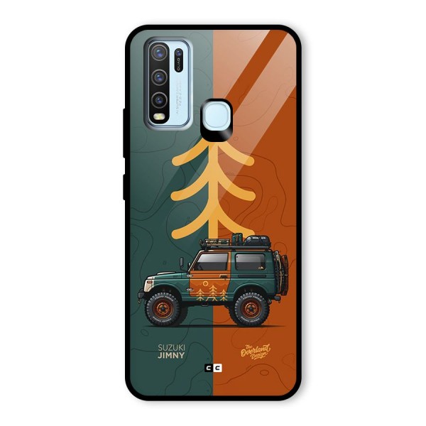 Amazing Defence Car Glass Back Case for Vivo Y50