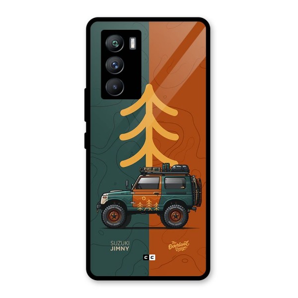 Amazing Defence Car Glass Back Case for Vivo iQOO 9 SE