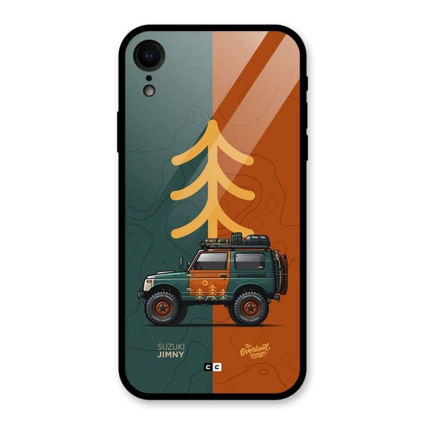 Amazing Defence Car Glass Back Case for iPhone XR