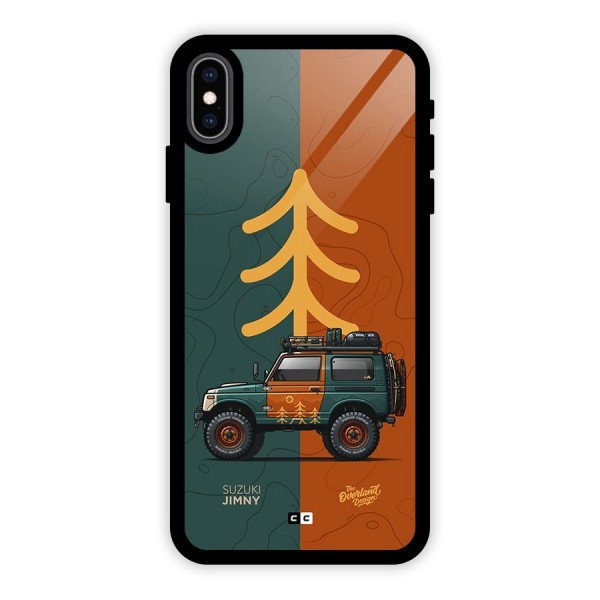 Amazing Defence Car Glass Back Case for iPhone XS Max