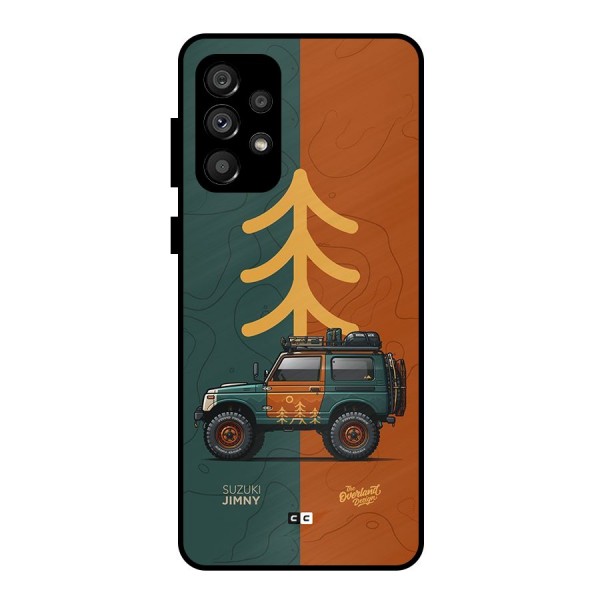 Amazing Defence Car Metal Back Case for Galaxy A73 5G