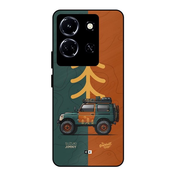 Amazing Defence Car Metal Back Case for Infinix Note 30 5G