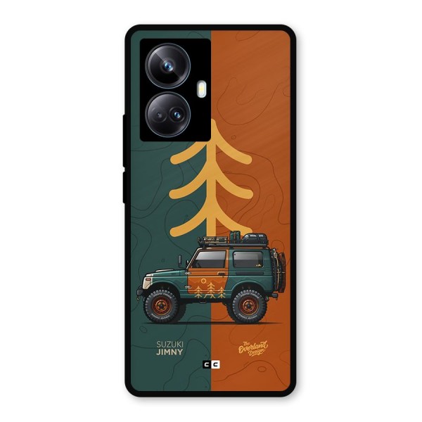 Amazing Defence Car Metal Back Case for Realme 10 Pro Plus
