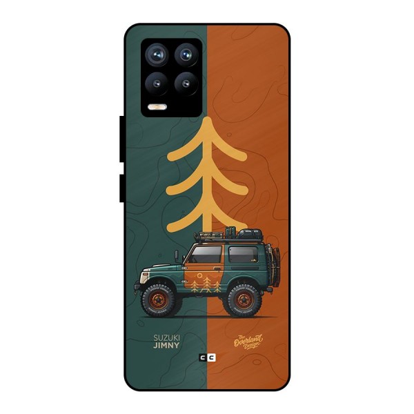 Amazing Defence Car Metal Back Case for Realme 8 Pro