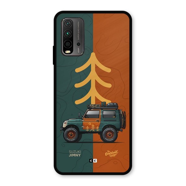 Amazing Defence Car Metal Back Case for Redmi 9 Power