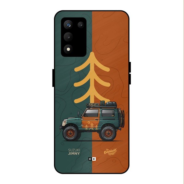 Amazing Defence Car Metal Back Case for realme 9 5G SE